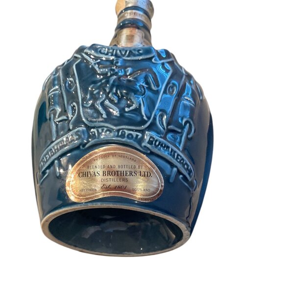 EMPTY WHISKY BOTTLE ROYAL SALUTE 21 YR OLD SCOTCH Collectible Spode Aberdeen - Picture 8 of 10